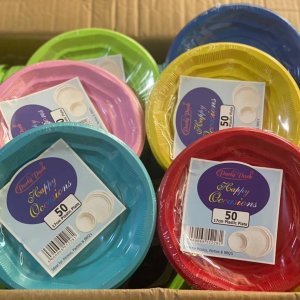 Non partitioned disposable plates