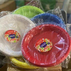 Non partitioned disposable plates