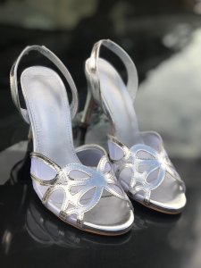 Designer heeled sandals