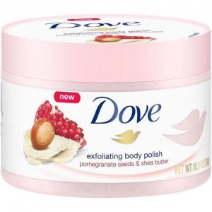 DOVE Exfoliating Body Polish, pomegranate seeds and shea butter