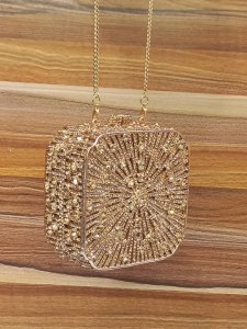 Dazzling crystal evening clutch purses