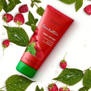 Love nature body lotion,mint and raspberry