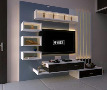 TV consoles with LED