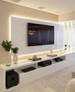 TV consoles with LED