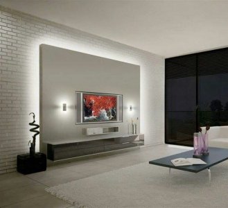 TV consoles with LED