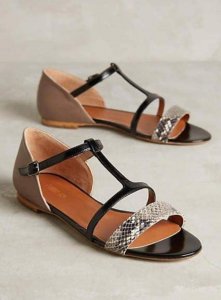 Animal skin women sandals