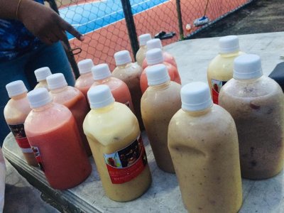 All varieties of smoothies