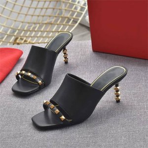 Women's Rockstud Sculpted Low Heel Mules
