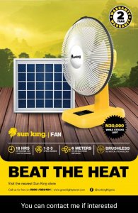 Standing fan rechargeable