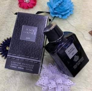 Black leather perfume
