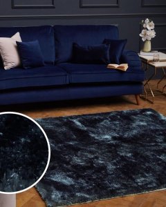 Plush velvety shaggy Rug