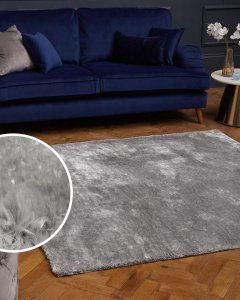 Plush velvety shaggy Rug