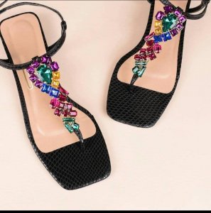 Rhinestone sandal