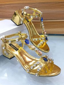 Gold rhinestone gladiator Sandals