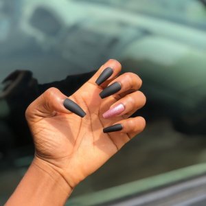 Glitter glam nail set