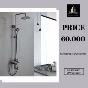 Matte Black surface shower