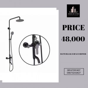 Matte Black surface shower