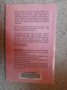 GOD'S PATTERN FOR CHRISTIAN SERVICE BY BRO GBILE AKANNI