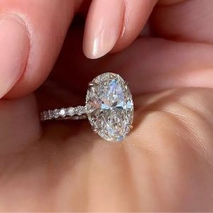 Sterling silver engagement ring