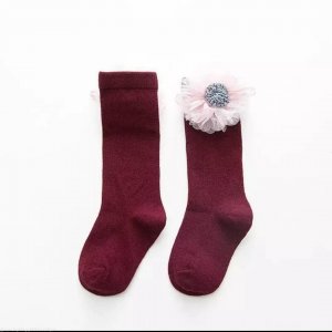 Flower detail socks
