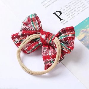 Christmas plaid headbands