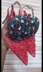 Designer shoe and purse