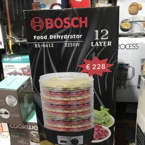 BOSCH food Dehyrator, 12 Layer, BS 6612, 2250w,
