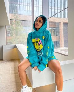 Hoodie sweatshirt and shorts