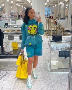 Hoodie sweatshirt and shorts