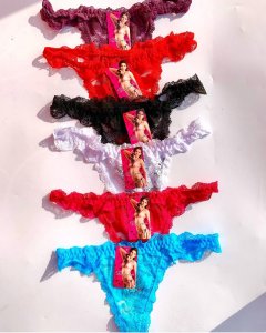 Lace thongs