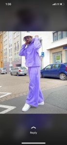 Sweat shirt with oversize trousers