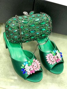 Matching shoes and purse