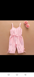 Girls waist tie Jumpsuit