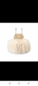 Girls sequin tulle dress