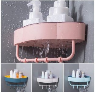 Kitchen/bathroom corner shelf