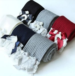 Kids lace bow leggins