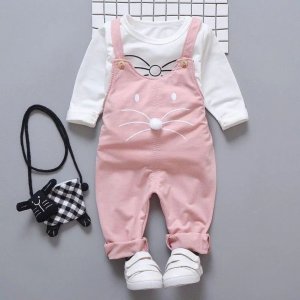 Kids top and dungarees set