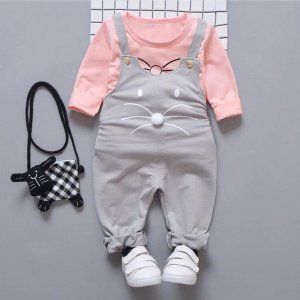 Kids top and dungarees set