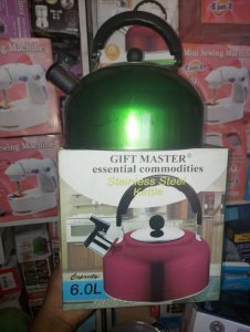 6 litres colour whistling kettle