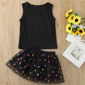 Girl top and skirt set