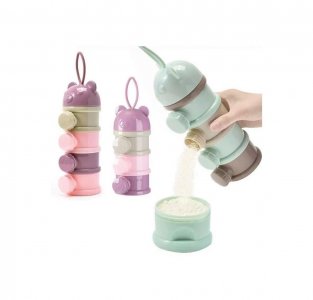 Baby plastic milk dispenser
