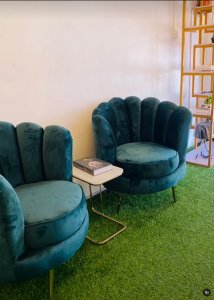 2 luxury sofa with side stool