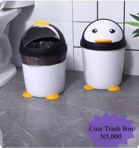 Cute trash bin