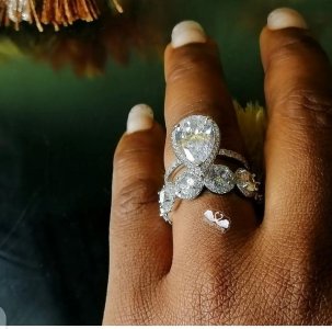 Unique bridal ring
