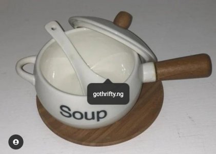Ceramic Chinese soup bowl
