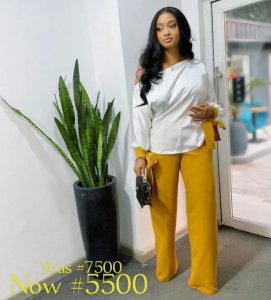 Simple wear, top and trouser