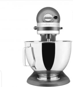 KitchenAid 4.3L stand mixer with pouring shield in slate