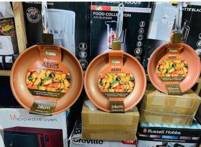 Copper deep Non Stick frypan