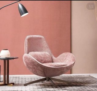 A set of two accent chair