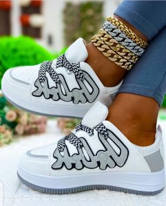 Trendy white footwear